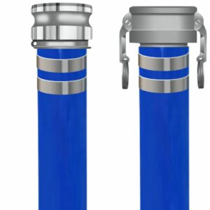 Blue PVC Discharge Hoses - Cam