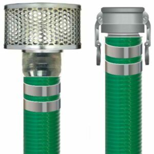 Green PVC Suction Assemblies - Cam X Strainer