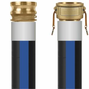 Rubber Water Discharge Hoses - Cam Brass