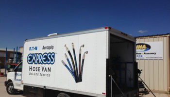 National Hose and Accessory Express Hose Van, Eaton Aeroquip, on-site repair, mobile testing